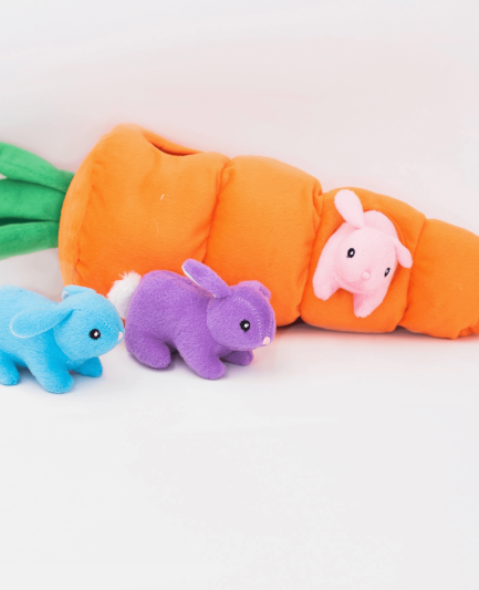 Peluche de fouille pour chien - Zippy Burrow - Carotte de Pâques