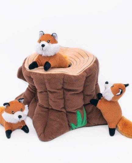 Jouet d’occupation pour chien - Zippy Burrow - Souche de renard - ZippyPaws
