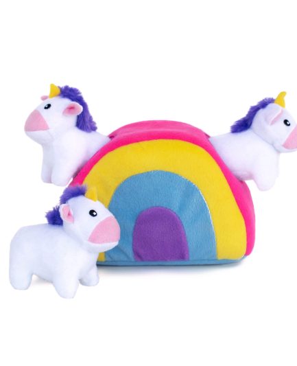 Peluche d’occupation pour chien Licornes arc-en-ciel Zippy Burrow - Zippypaws