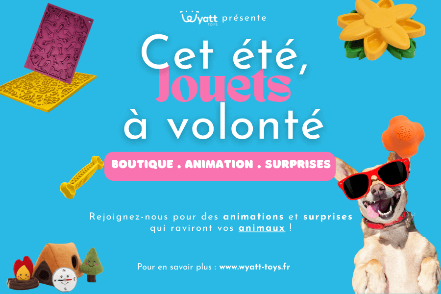 Retrouvez Wyatt Toys, magasin de jouets pour chien, chat et NAC dans vos camping préférés dans l'Hérault (34)
