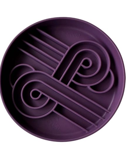 Bol alimentation lente Ollie B. Good Zoomies en silicone anti glouton pour chien
